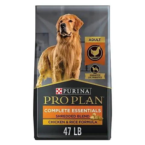 Purina Pro Plan højprotein strimlet blanding af kylling og ris med probiotika tørfoder til hunde