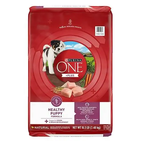 Purina ONE Naturlig, högprotein + Plus hälsosam valpformel torrt valpfoder