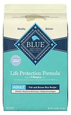 Blue Buffalo Life Protection Formula pro dospělé ryby a hnědá rýže Recept na suché krmivo pro psy