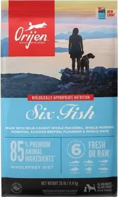 ORIJEN Six Fish Cibo secco per cani senza cereali