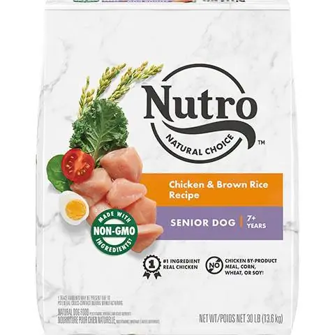 Nutro Natural Choice Senior Frango & Receita de Arroz Integral Ração Seca para Cães