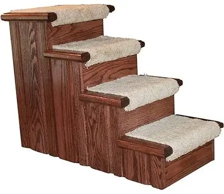 Premier Pet Steps - Escaleras para perros y gatos con peldaños de alfombra de 4 escalones