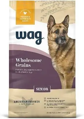 Nourriture sèche pour chiens âgés Wag Wholesome Grains