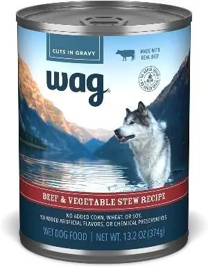 Nourriture en conserve pour chiens au ragoût de bœuf et de légumes Wag