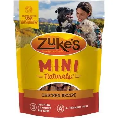 Zuke's Mini Naturals тауық етінің рецепті бойынша иттерге арналған жаттығулар