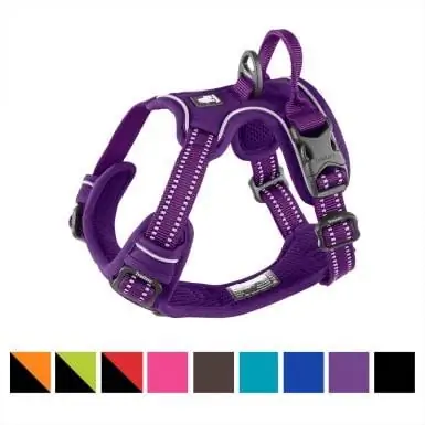 Chai's Choice Premium Outdoor Adventure 3M Polyester Reflective Front Clip Dog Harness