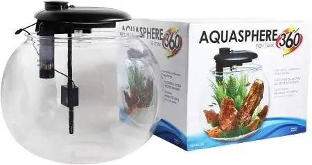 Penn-Plax AquaSphere 360 großes schalenförmiges Aquarium