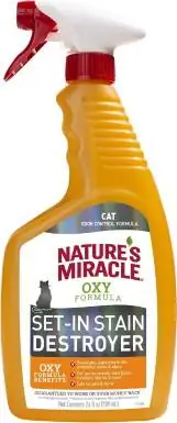 Nature's Miracle Just For Cats Oxy Détachant et détachant pour chats