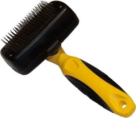 10Pet Republique Self-Cleaning Slicker Brush