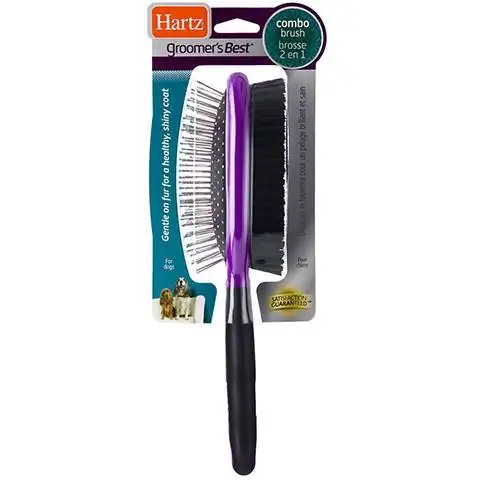 Bàn chải cho chó kết hợp tốt nhất của Hartz Groomer