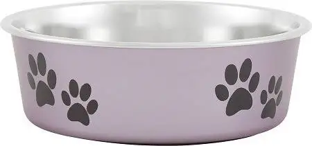 5Loving Pets Bella Bowls Pet קערה, ענבים מתכתיים