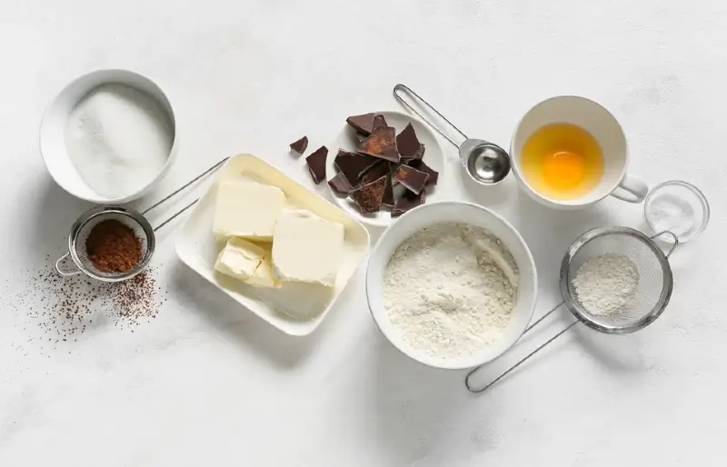 ingrediënten voor brownies