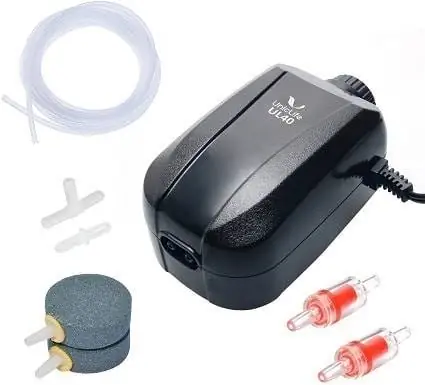 Uniclife Aquarium Air Pump Dual Outlet nrog Accessories