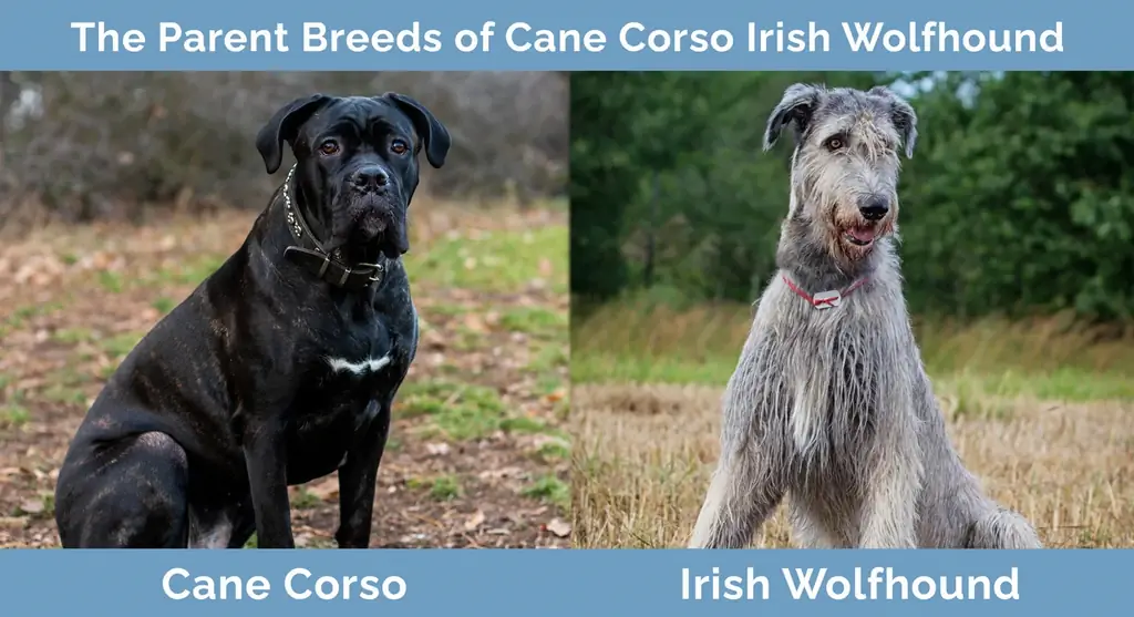 Cane Corso Irish Wolfhound Mix-ის მშობელი ჯიშები