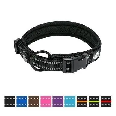 8Chai's Choice Comfort Cushion 3M Polyester Reflective Dog Collar