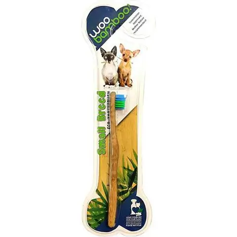 Escova de dentes Woobamboo para cães e gatos