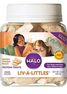 Halo Liv-a-Littles Món ăn ức gà không hạt cho mèo