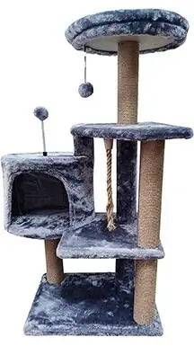 TINWEI Cat Tree Đồ chơi cào Trung tâm hoạt động Đồ nội thất tháp mèo Bài cào