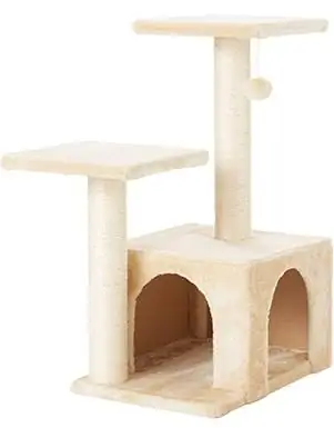 Frisco 28-in Faux Fur Cat Tree & Căn hộ