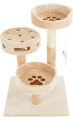 Pet Adobe 3-Tier 27.5-in Cat Tree & Condo