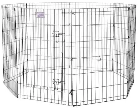 midwest-wire-dog-pen-with-thru-qapı