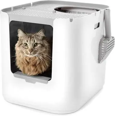 Modkat XL Litter Box ด้านบนหรือด้านหน้า