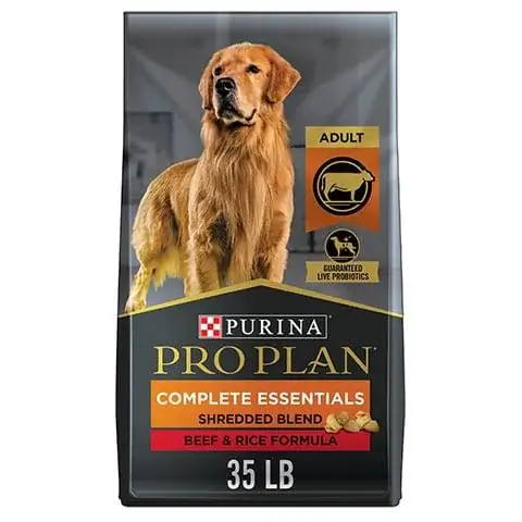 Purina Pro Plan Böyüklər üçün xırdalanmış mal əti və düyü qarışığı quru it yeməyi