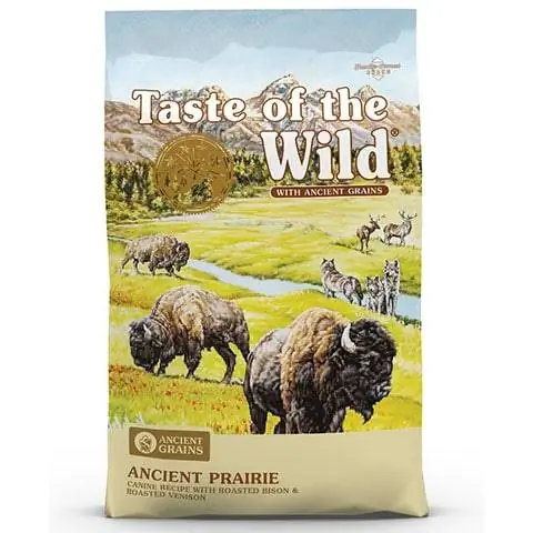 Taste of the Wild Ancient Prairie s starodavnimi zrni, suha hrana za pse