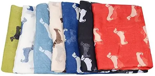 Dog Print Scarf-Eudora-Amazon