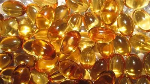 Vitamin E capsules