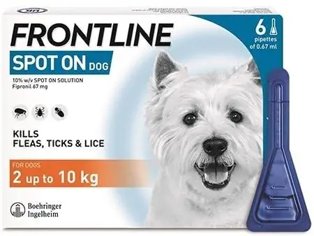 Mstari wa mbele Spot On Flea & Tick Tick