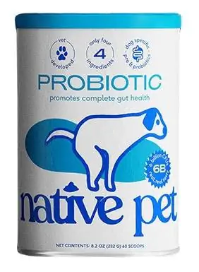 Native Pet Probiotic Powder för hundar