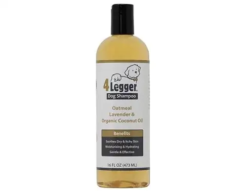 4 Legger Dog Shampoo avižiniai dribsniai levandų ir organinio kokosų aliejaus