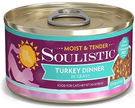 Soulistic Moist & Tender Turkey Dinner in Gravy Wet Cat Food