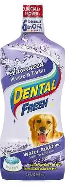 Dental Fresh Advanced Plaque & Tartar Water Aditivo para perros y gatos