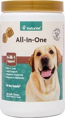 3NaturVet All-In-One Support Soft Chews Suplement per a gossos