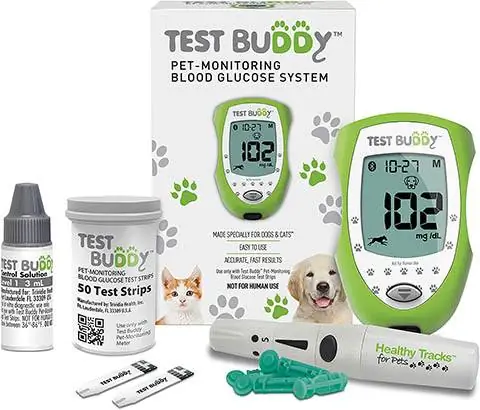 Test Buddy Pet-bloedglucosemeterkit