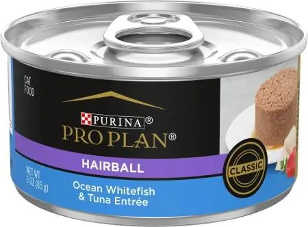 Purina Pro Plan Hairball Control Ocean Whitefish & Tuna Entrée