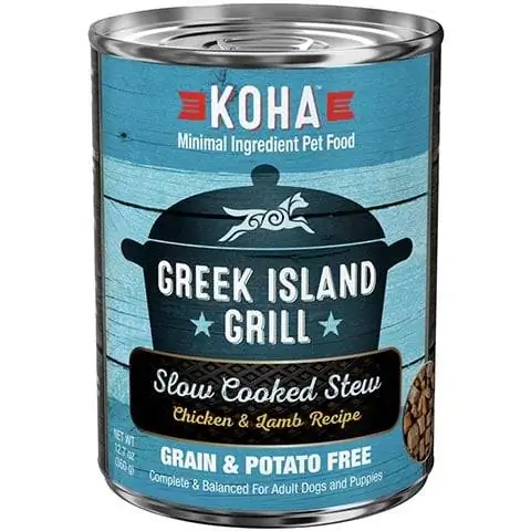 Greek Island Grill Slow Cooked Stew Chicken and Lamb for Dogs