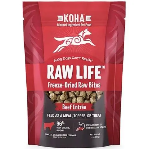 Freeze-Dried Raw Bites Entrée Beef for Dogs