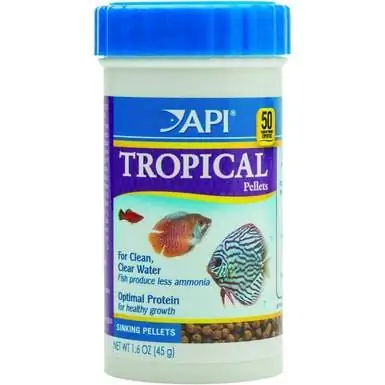 API uppuvad pelletid Tropical Fish Food