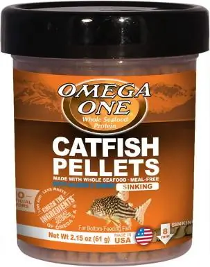 Pellets de peixe-gato afundando Omega One