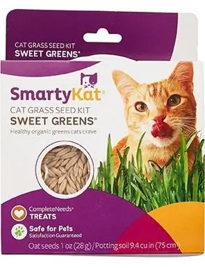 Kompleti i farave të barit të maceve SmartyKat Sweet Greens