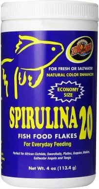 Royal Pet Supplies Inc Zoo Med Spirulina 20 Flake hrana za ribe