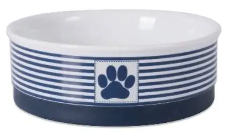 Bone Dry Paw Patch en Stripes keramische hondenbak