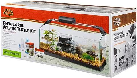 Zilla Premium Rimless Aquatic Turtle Habitat Kit