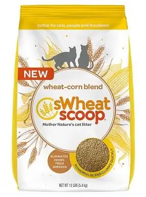 sWheat Scoop Wheat-Mais Blend Uparfymert klumpende kattesand