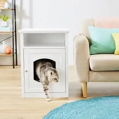 Frisco Decorative Side Table Cat Litter Box