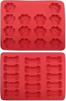 6GYBest GGT01 Bandejas para cubitos de hielo grandes de grado alimenticio, moldes para hornear de silicona