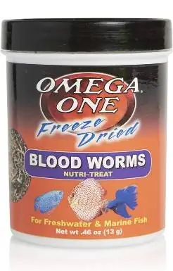 Omega One Freeze Dried Blood Worms